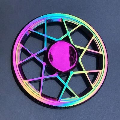 Uplifted Finds Metal Rainbow Gradient Fidget Spinner With Silent Bearing 7