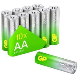 GP Super Mignon (AA)-Batterie Alkali-Mangan 1.5 V 10 St. GPSUP15A980C10