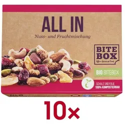 BiteBox 10x Bio Nuss-Frucht-Mischung »All in« 55 g