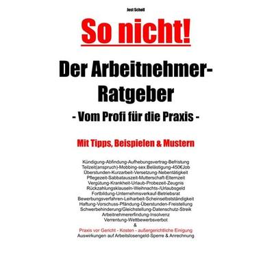 Der Arbeitnehmer-Ratgeber, Taschenbuch von Jost Scholl, BoD – Books on Demand, 978-3-7504-3714-2