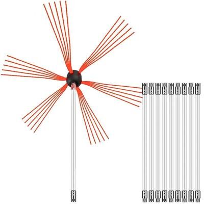 Tools, Home & Hobby Chimney Sweep Kit 33FT Flexible Chimney Cleaning Kit With Drill Powered Chimney Brush Chimney Sweep Kit 33FT Flexible Chimney Cleaning Kit With Drill Powered Chimney Brush