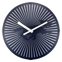 Nextime, Wanduhr, Wanduhr Running Dog Ø 30.5 cm, Dunkelblau/Schwarz (30.50 cm)