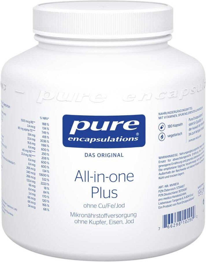 Pure Encapsulations All-in-one Plus ohne Cu/Fe/Jod