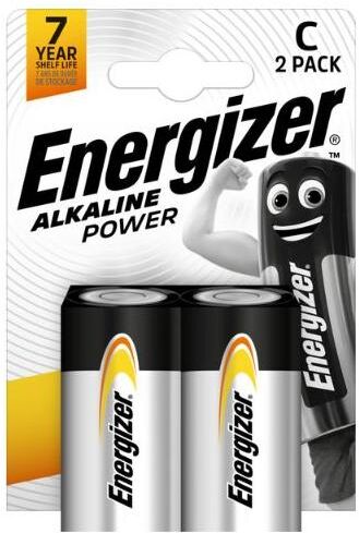 Energizer C Alkaline Power Batterie Mezza Torcia - 2 Pezzi