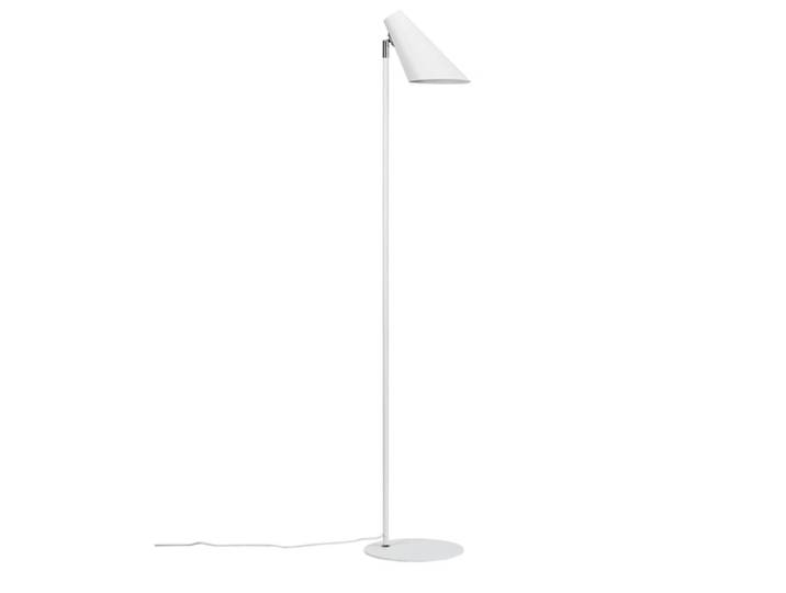Lampadaire en métal blanc mat