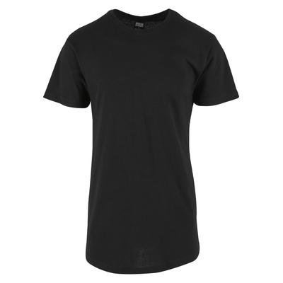 Kurzarmshirt URBAN CLASSICS "Urban Classics Herren Shaped Long Tee", Herren, Gr. 3XL, schwarz, 100% Baumwolle, unifarben, normal, Rundhals, Shirts