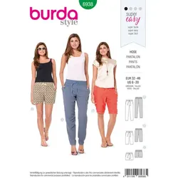 burda Schnitt 6938 "Hose mit Gummizug"