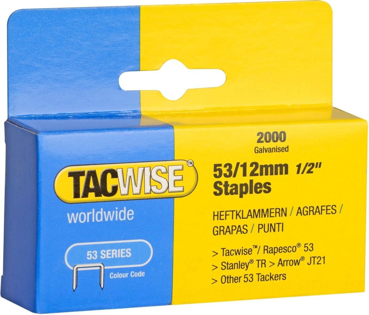 Tacwise verzinkte spijkers 53/12 mm, 2.000 stuks