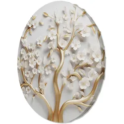 RUNDES BILD Gold 40/40 cm