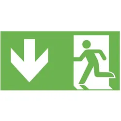 B-Safety, Sicherheitskennzeichnung, BR 565 030 Fluchtweg-Notbeleuchtung Deckenaufbaumontage, Wandaufbaumon