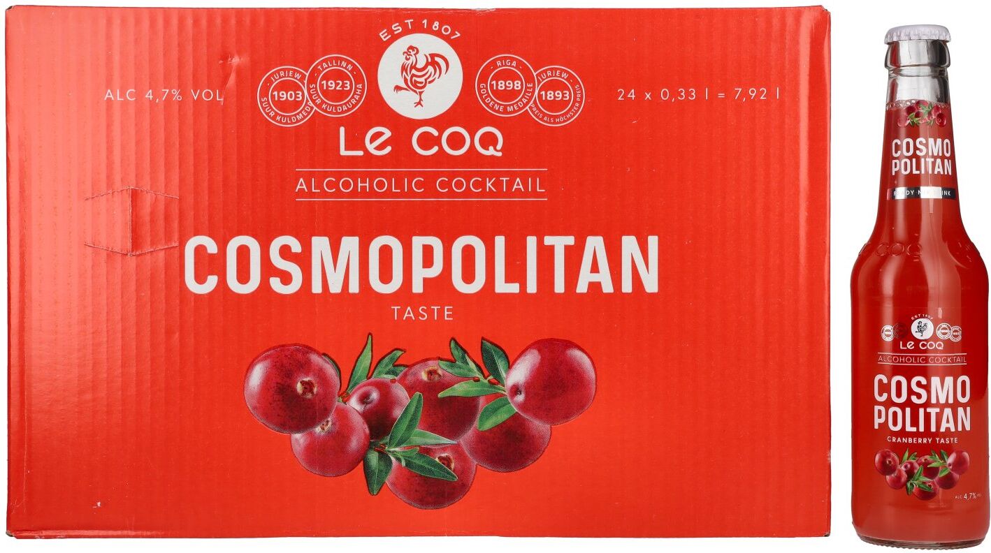 Le Coq COSMOPOLITAN 4,7% Vol. 24x0,33l