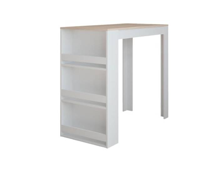 Vicco Bartisch Repose, Weiß/Sonoma, 57 x 117 cm als Stehtisch nutzbar für Küche oder Essbereich