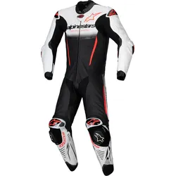 Alpinestars GP-R7, Lederkombi 1tlg. - Weiß/Schwarz/Neon-Rot - 54