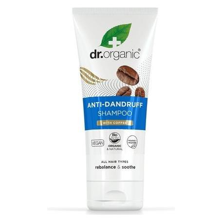 Dr. Organic DR.ORGANIC Organic Coffee Anti-Dandruff Shampoo przeciwłupieżowy szampon z ekstraktem z organicznej (Flüssiges Shampoo, 200 ml) (37891234)