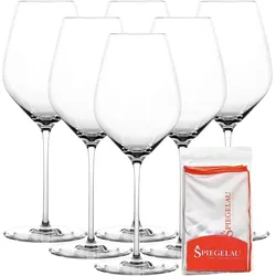 UNIVERSALGLÄSER + POLIERTUCH Hi-Lite transparent 510 ml 6er Set