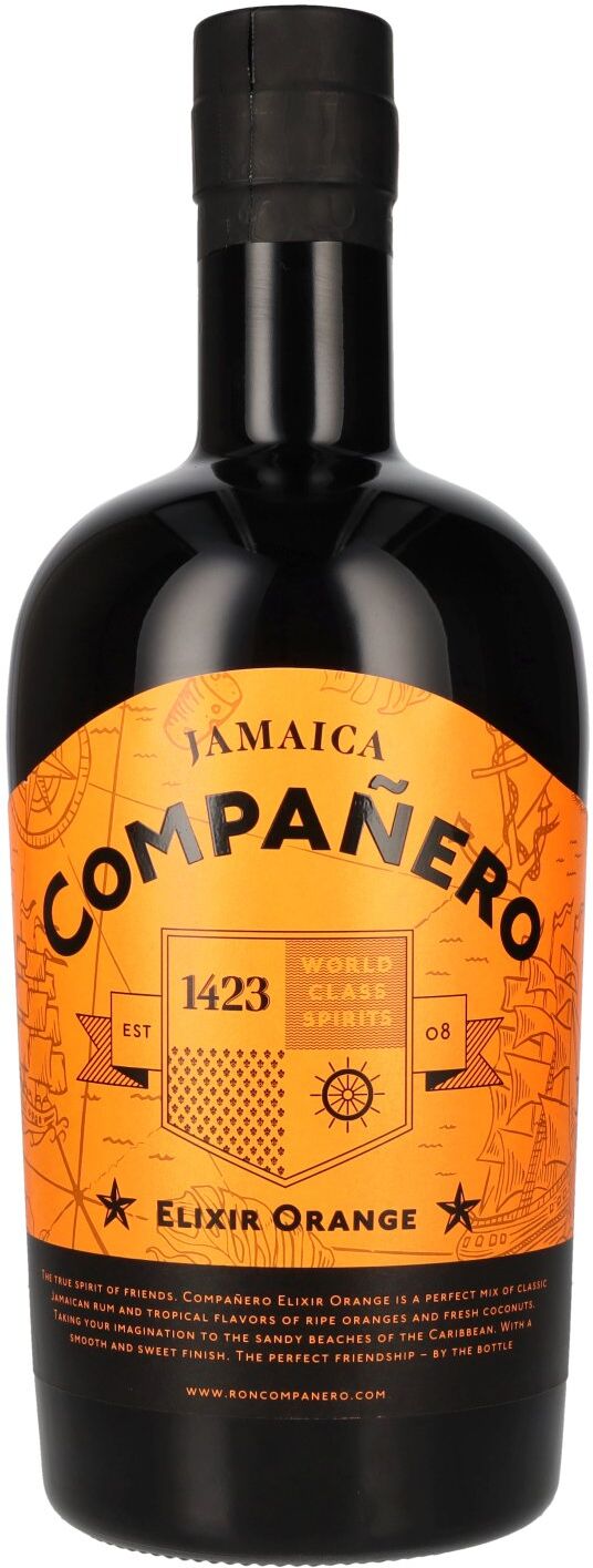 1423 World Class Spirits Compañero JAMAICA Elixir Orange Rum Liqueur 40% Vol. 3l