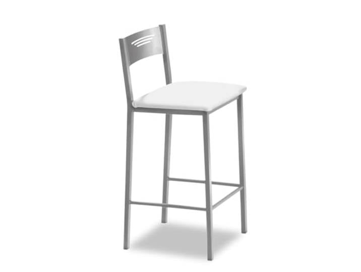 ASTIMESA Küchenhocker, hoch, 70 cm, Kunstleder, Weiß