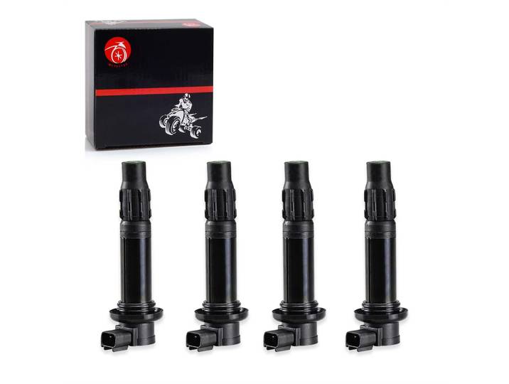 Bobine d'allumage 4 pièces compatible avec Yamaha YZF-R1 R1 2007 2008 4C8-82310-00-00