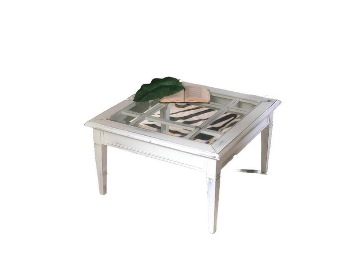 Xlmoebel Couchtisch Weißer Wohnzimmertisch im klassischen Design mit stabiler Verarbeitung (Packung, Couchtisch), Hergestellt in Europa
