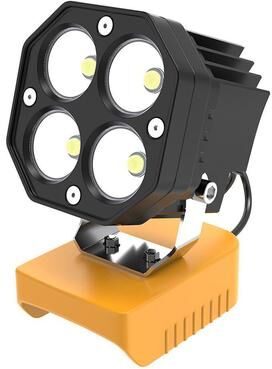 Inspired Deals Battery Compatible Portable LED Work Light, 6000LM High Output 18V 20V Job Site Lighting Yellow Battery Compatible Portable LED Work Light, 6000LM High Output 18V 20V Job Site Lighting Yellow