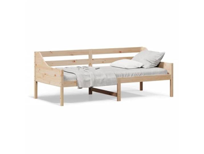 PUGYNBK Schlafsofa ohne Matratze, massives Kiefernholz, 90 x 200 cm Robuste Lamellen, Sicherheitsgeländer, Verwendung in Schlafzimmer und Wohnzimmer