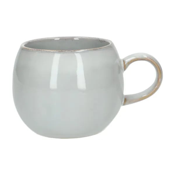 Dille & Kamille Mok rond reactieve glazuur steengoed grijs Ø 12 cm
