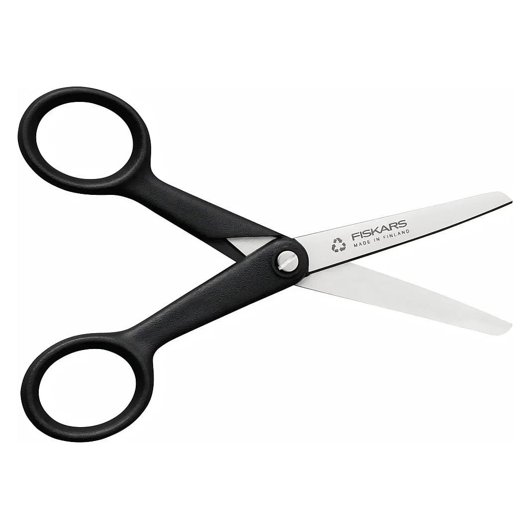 Fiskars Hobbyschere Recycling 13cm 1074542 schwarz, Rechts- + Linkshänder (13 cm) (1074542)