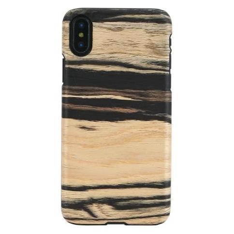 Man&Wood SmartPhone case iPhone X/XS white ebony black (Apple iPhone X, Apple iPhone XS) (1000000371)