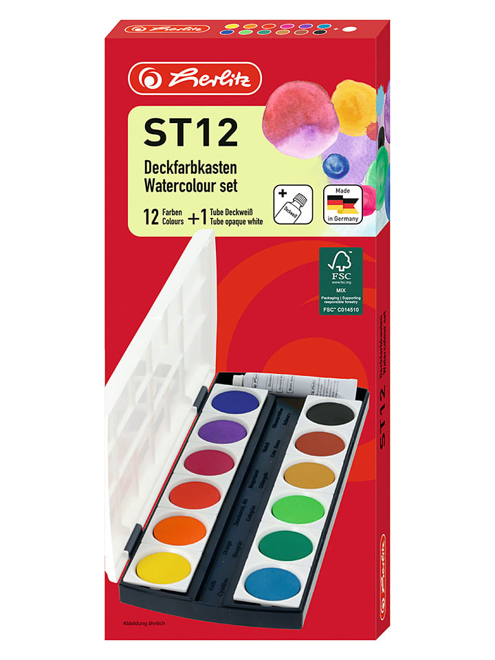 Herlitz Deckfarbkasten in Bunt - onesize