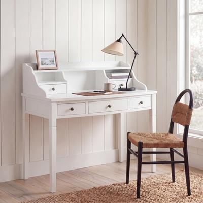 SAFAVIEH Landon Writing 36.2-Inch Wood Desk, White, Transitional