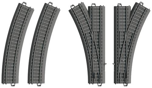 Märklin World 23401 H0 my world - Kunststoffgleis Weichen-Set