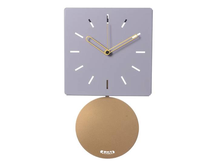 ARTI E MESTIERI horloge murale à pendule GRACE (Glicine - Métal verni)