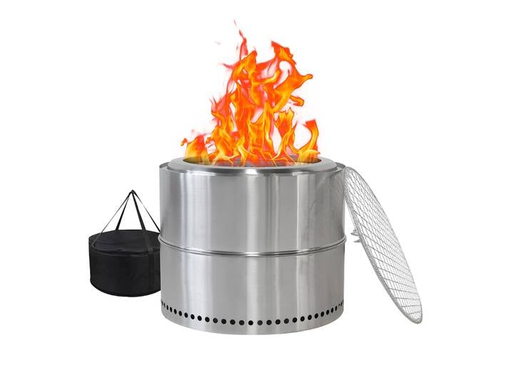 Foyer, foyer en bois, foyer pour barbecue, acier inoxydable, cheminée extérieure portable avec cendrier