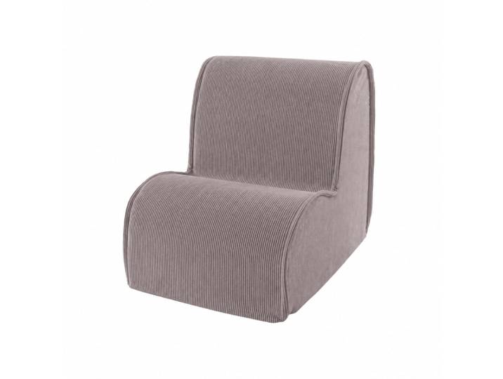 Fauteuil nuage enfant en velours côtelé fin, taupe