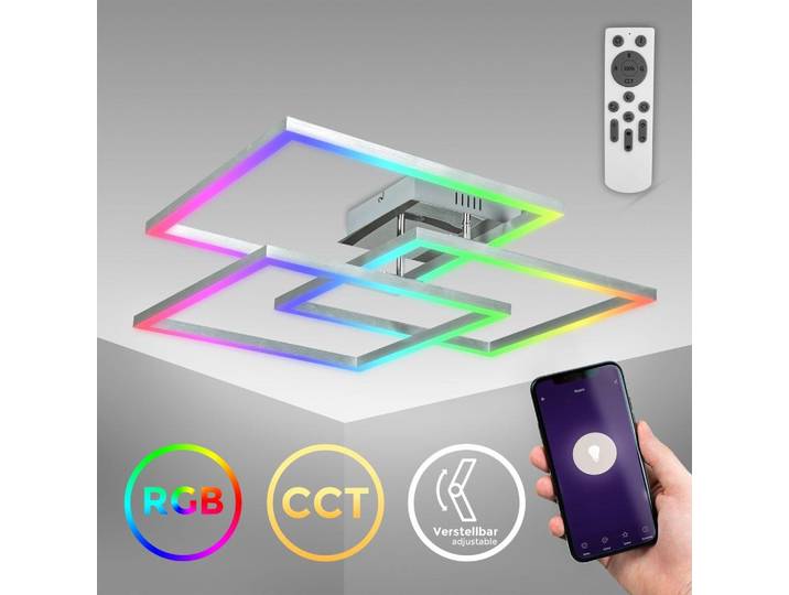 B.K.Licht - Smart Home LED Deckenlampe mit App- und Sprachsteuerung, einstellbar