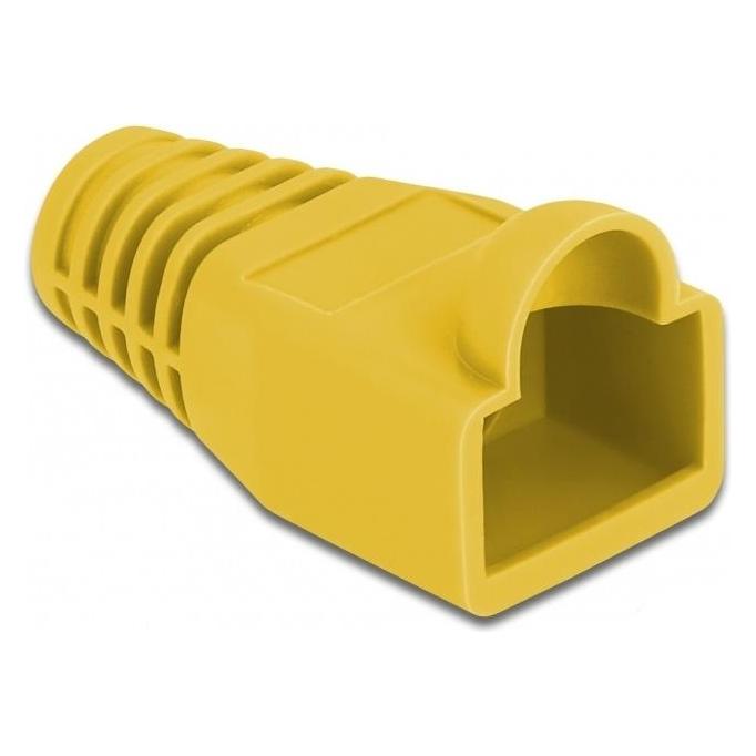 Delock Knickschutztülle für RJ45 Stecker gelb 20 Stück (Stecker Tülle) (86723)