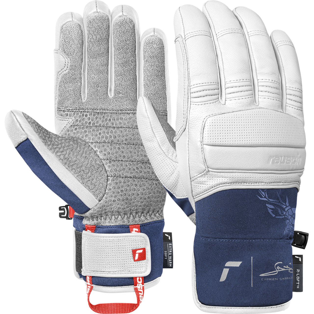 Reusch Herren Handschuh CYPRIEN SARRAZIN white/black - 10,5