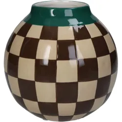Vase Checker Dolomite Multi Karomuster