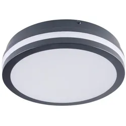 Kanlux LED-Decken-Wandleuchte "BENO" 18W 840 Ø220mm Graphite mit Bewegungssensor