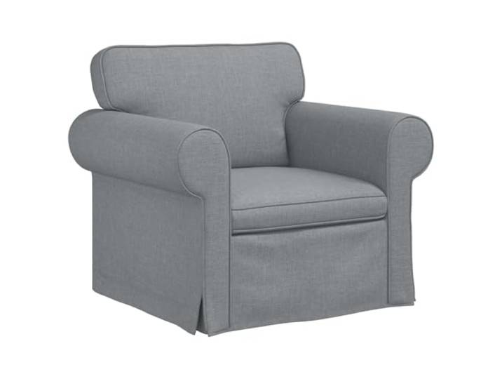 Todiikf Modernes Modulsofa Hellgrau 95x82x80 cm Stoff Vielseitiges Einzelelement aus Stoff für Wohnzimmer und Schlafzimmer mit robustem Metallgestell und Schaumpolster.