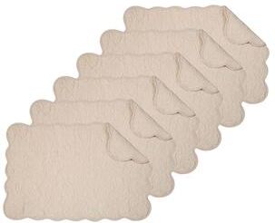 C&F Home Christiana Khaki Quilted Placemat Set 6