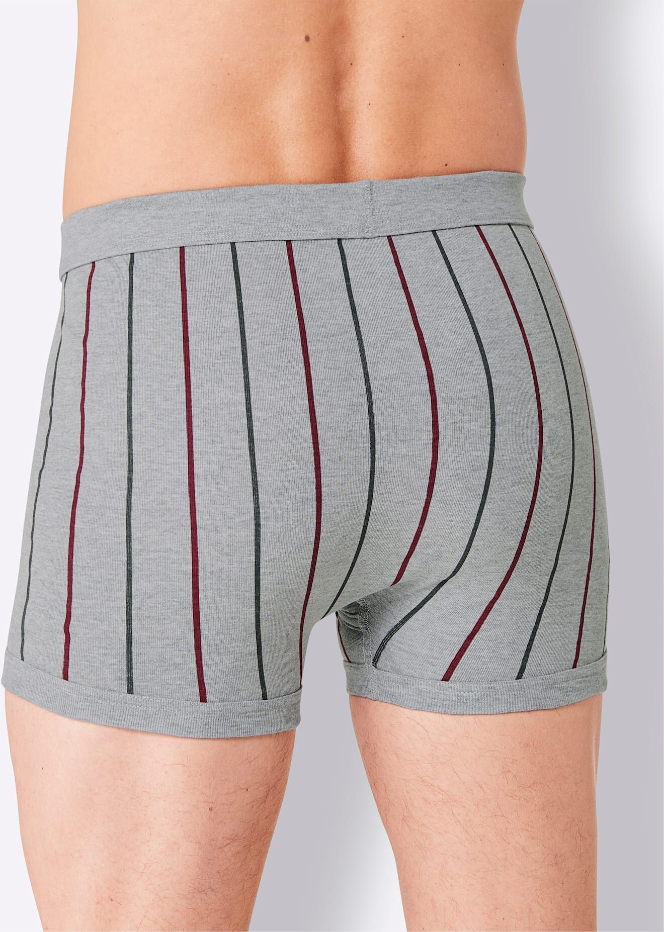 Schlüpfer ESGE-ZAUBERSTAB, Herren, Gr. 5, 2 Stk., grau (grau, gestreift), 100% Baumwolle, 40% Polyester, 60% Baumwolle, Unterhosen Schlüpfer grau, gestreift 5, 2 Stk.