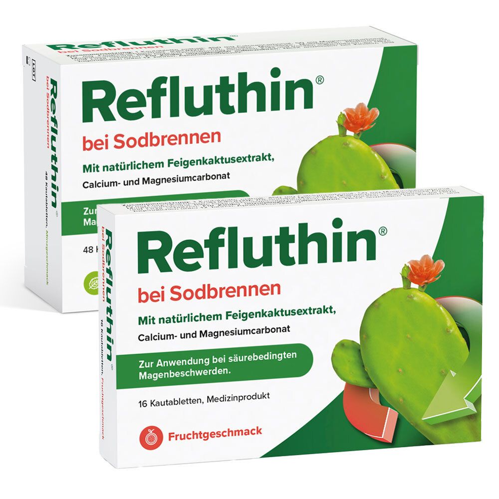 Refluthin Minze + Frucht 16er 16+48 St Kautabletten