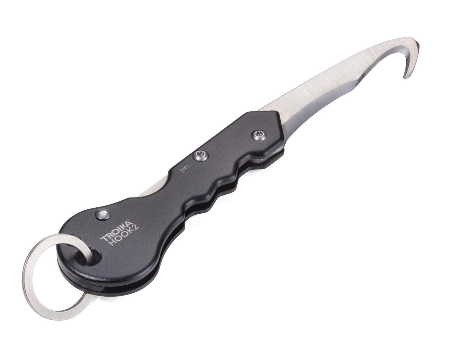 TROIKA® Cuttermesser HOOK 2 KTL88/BK