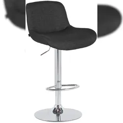 CLP Barhocker Solon Chrom schwarz/Stoff