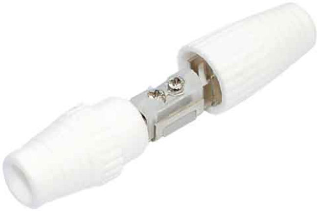e+p Connecteur coaxial KOV 1 blanc vissable (000233000000)