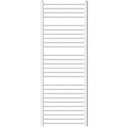 Badheizkörper 600x1600 mm Weiß gerade, Seitenanschluss, mit integriertem Thermostatventil LuxeBath