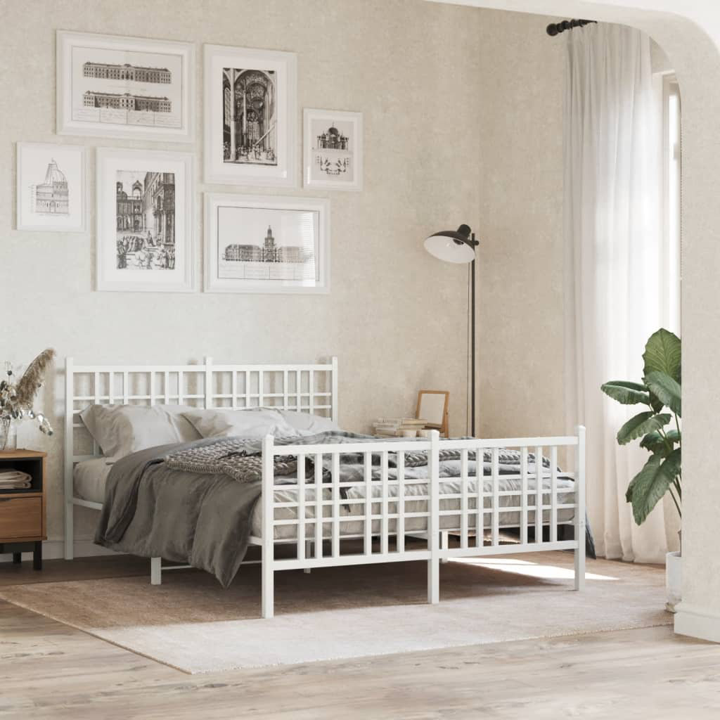 17 Stories Novarayne Bed Frame White European Double