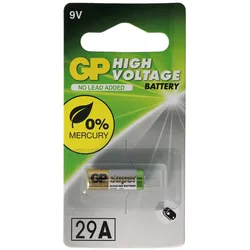 GP29A Alkaline 9 Volt Batterie, A29, 25A, C5, L822, EL822, EL-822 für Fernbedienungen, Kameras, etc.