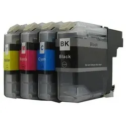 Kompatibles Druckerpatronen-Set Brother LC-127XL Schwarz, LC-125 XL Cyan, Magenta, Gelb